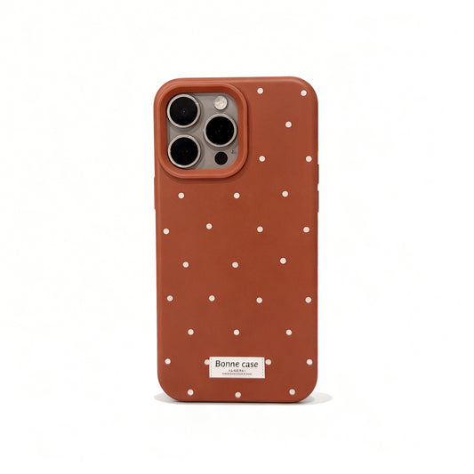 Korean Style Dot Pattern Soft Phone Case for iPhone