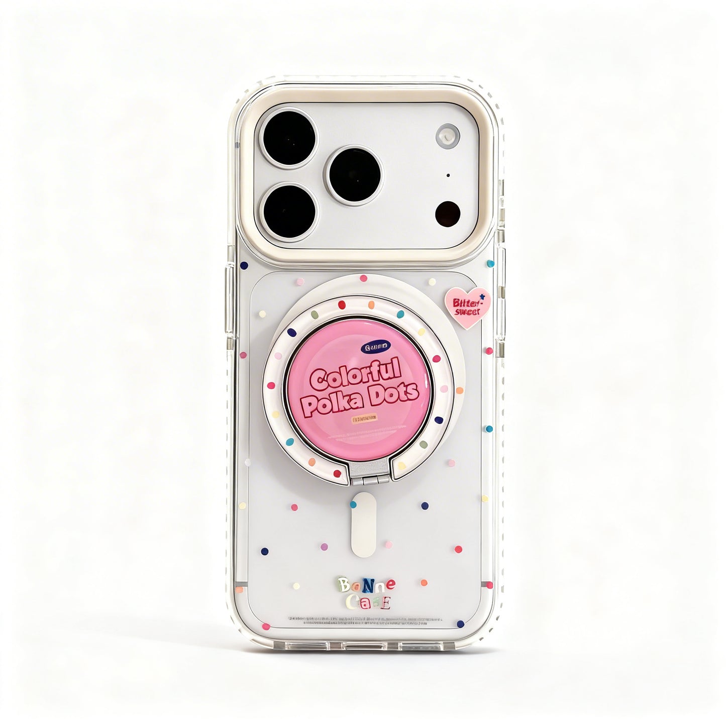 Transparent Colorful Star Design Shockproof Phone Case for iPhone