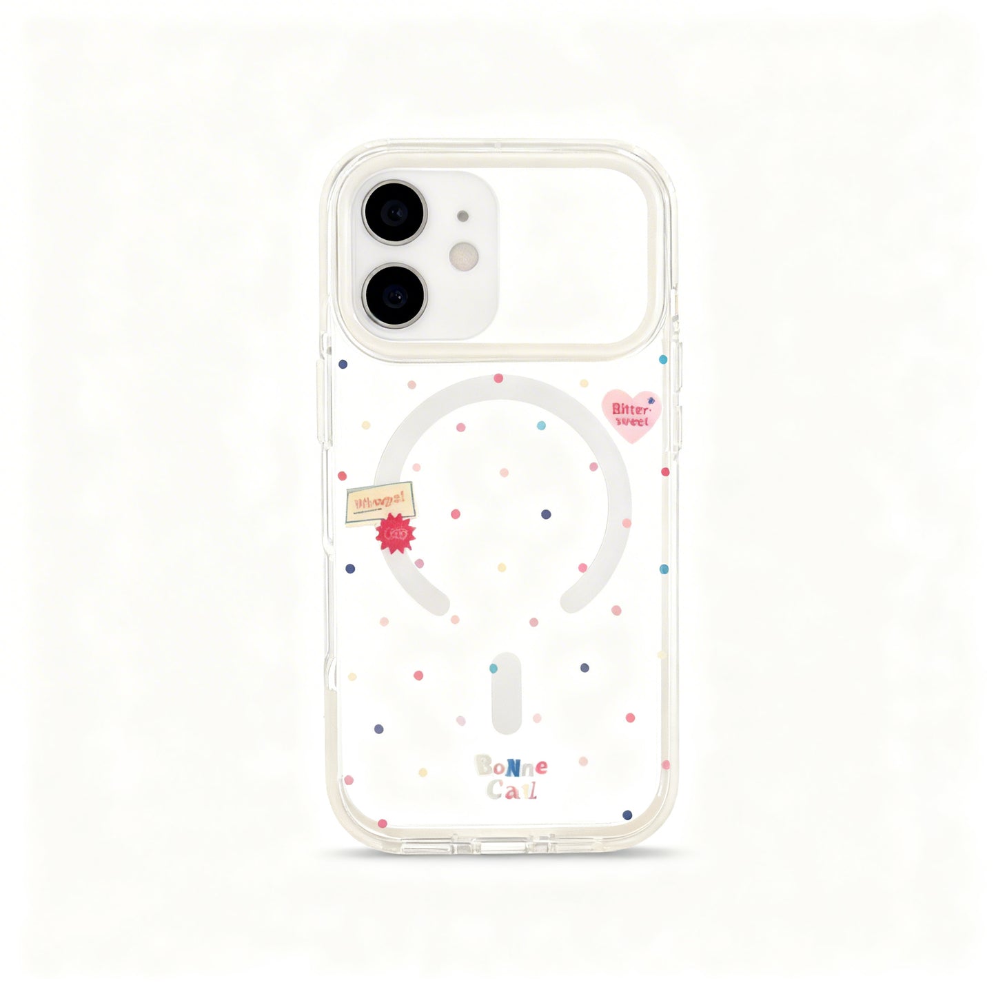 Transparent Colorful Star Design Shockproof Phone Case for iPhone