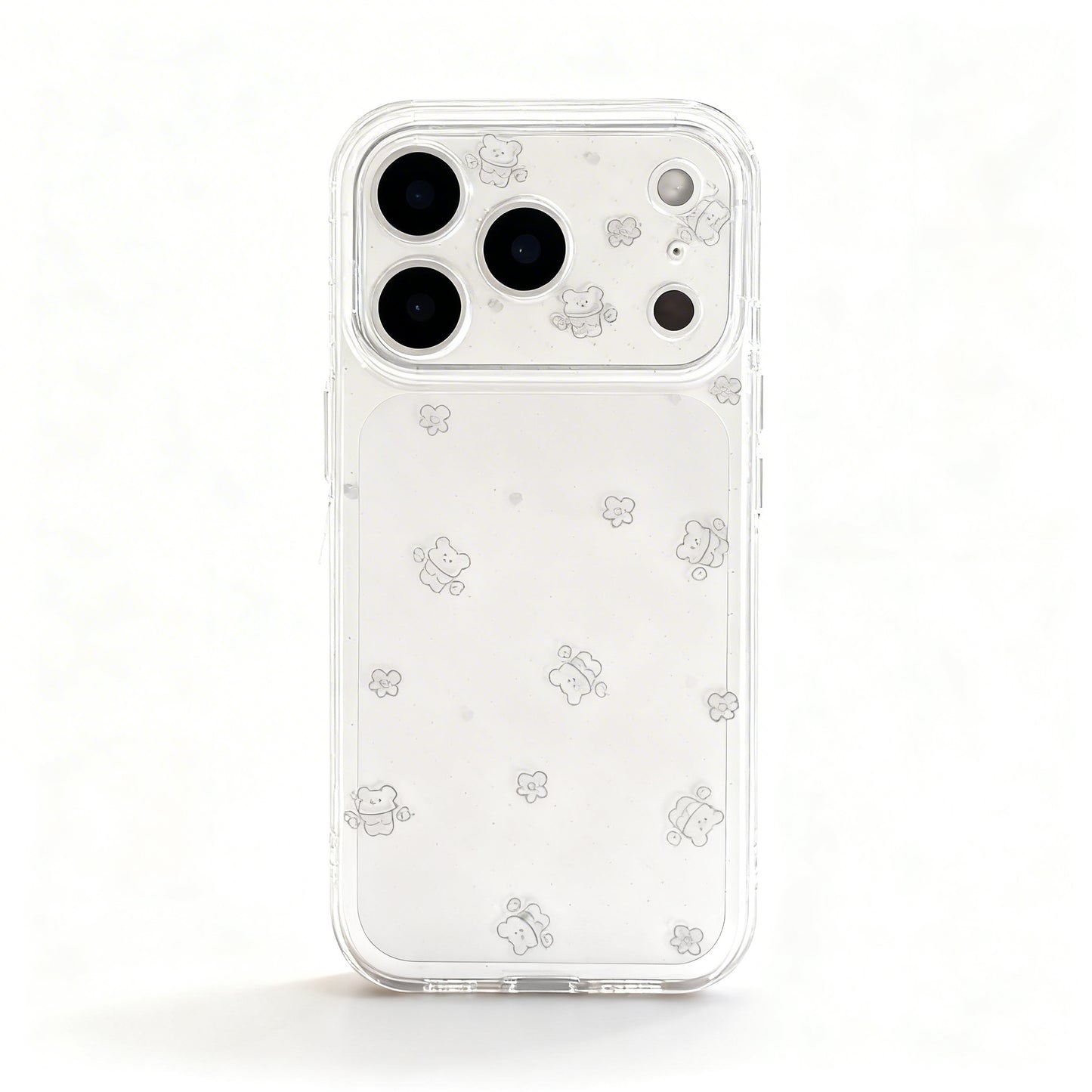 Cute Bear Polka Dot Soft Phone Case for iPhone