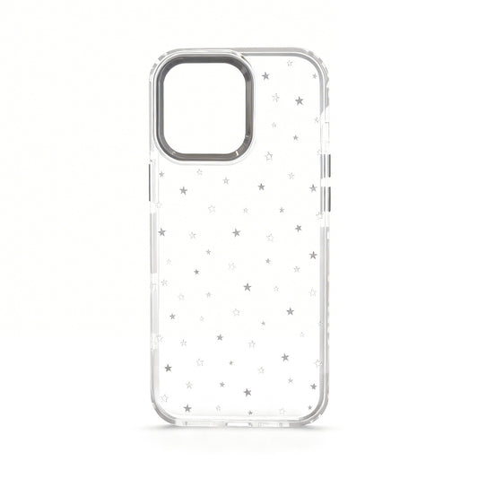 Soft Gray Star Design Phone Case for iPhone