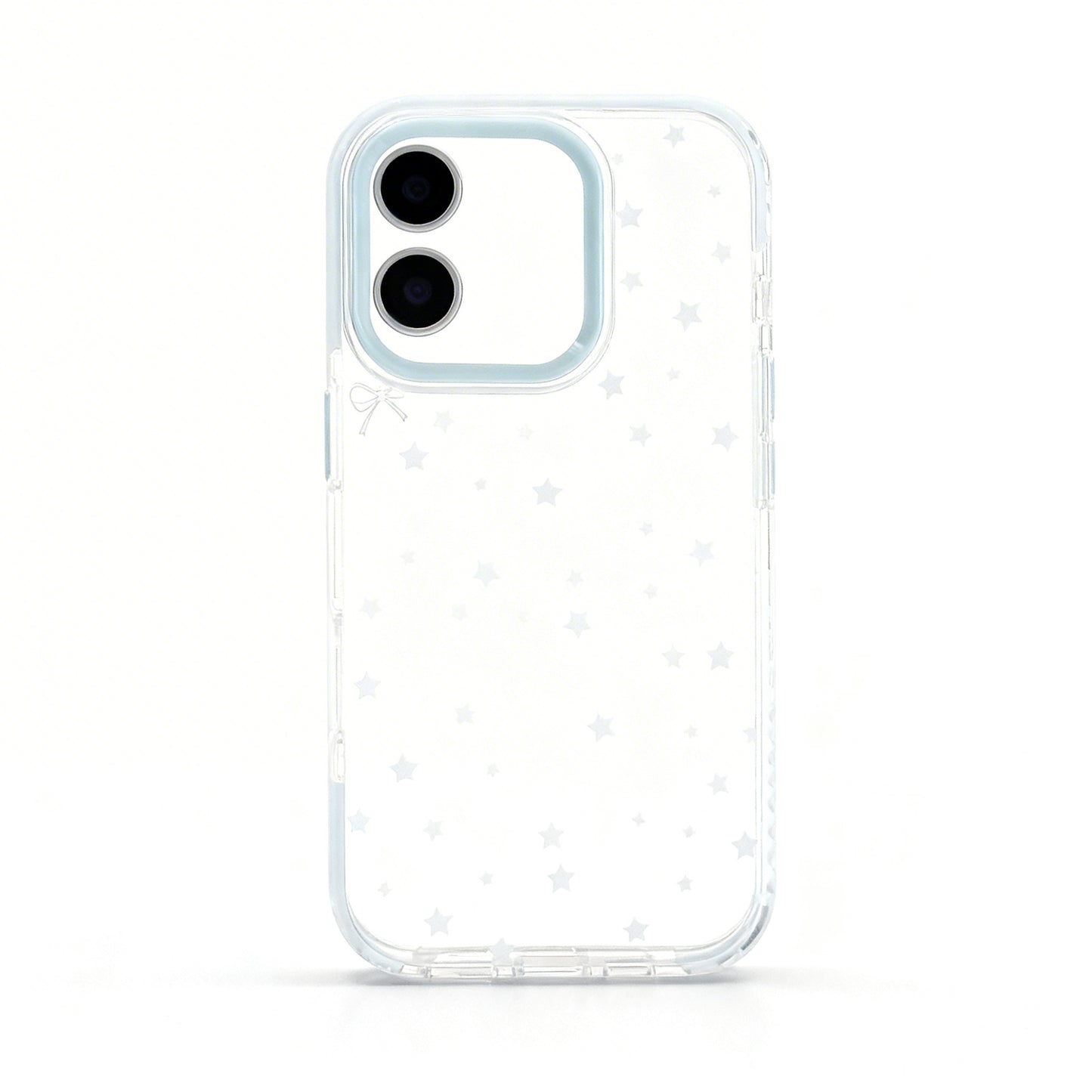 Soft Gray Star Design Phone Case for iPhone