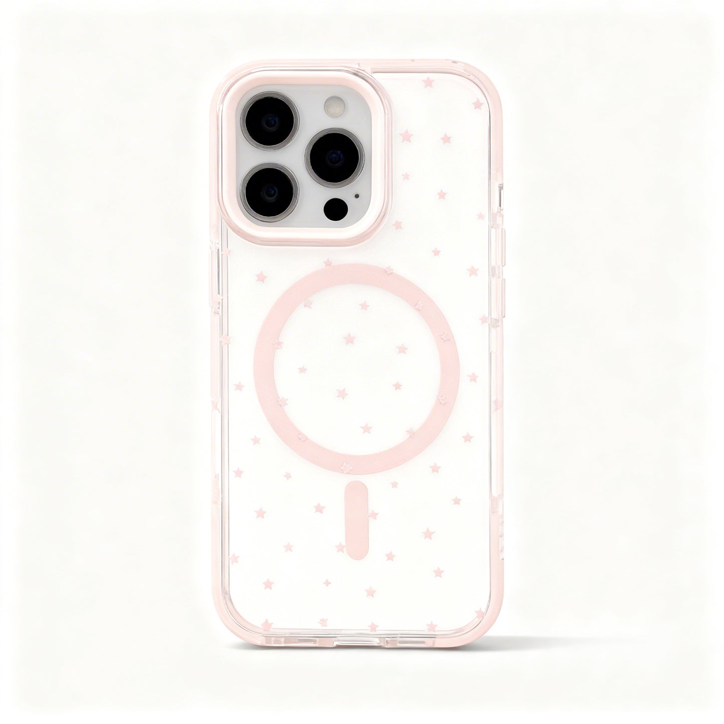 Soft Gray Star Design Phone Case for iPhone