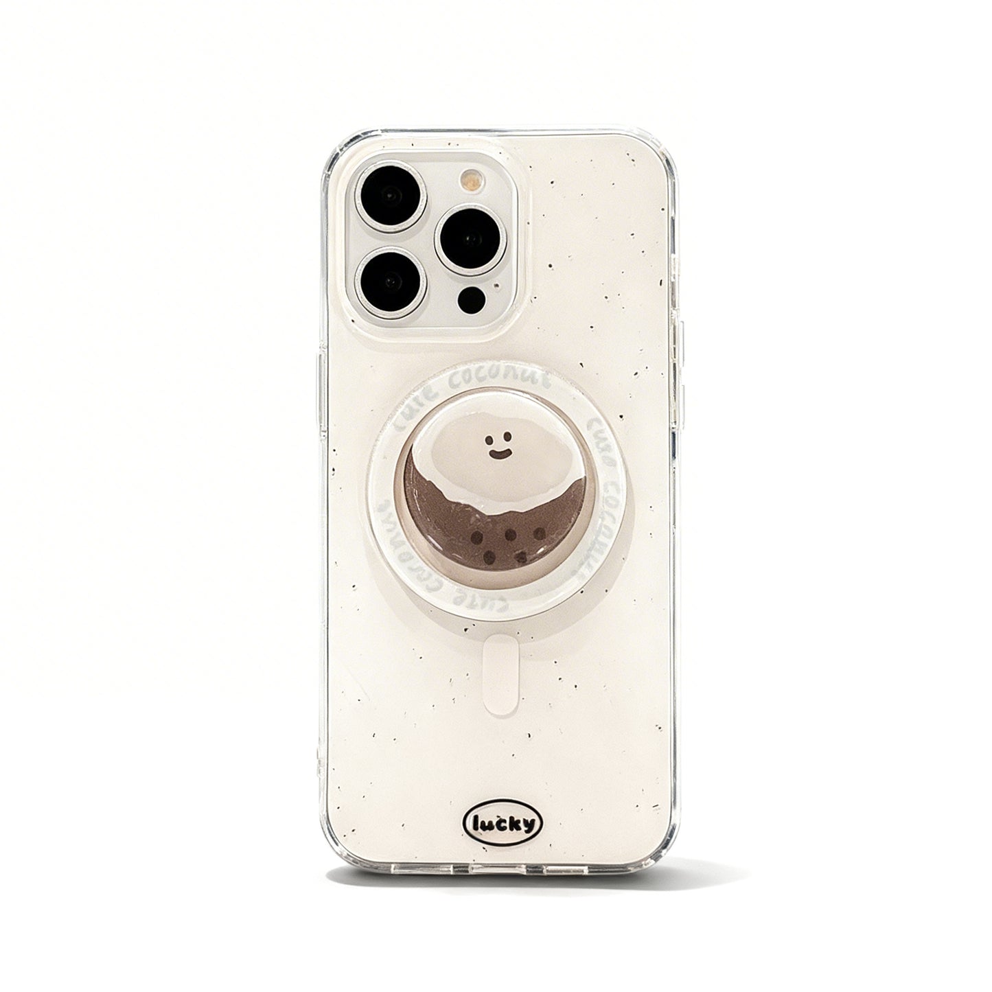 Coconut Dot Magnetic Stand Phone Case for iPhone