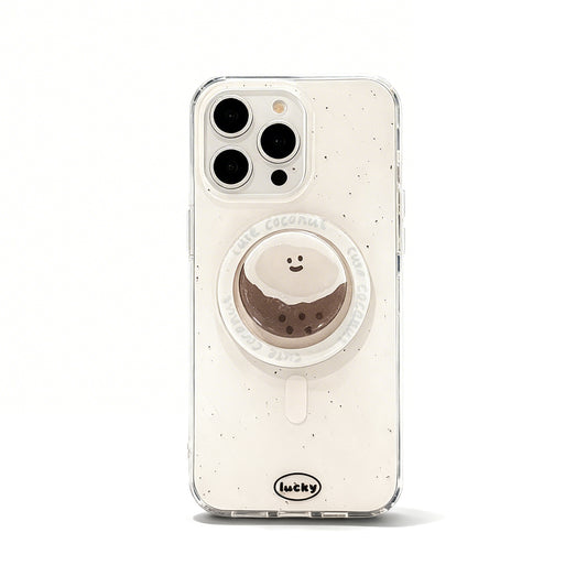 Coconut Dot Magnetic Stand Phone Case for iPhone