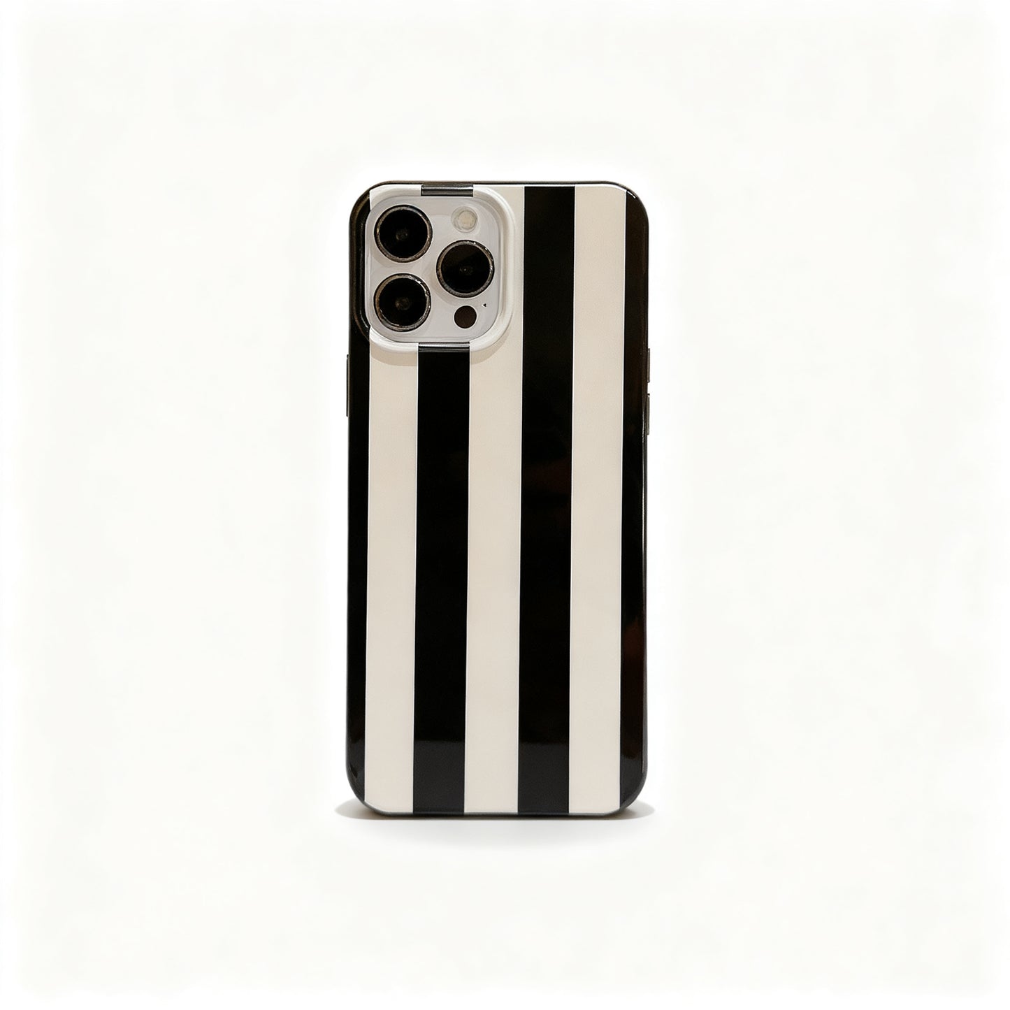 Glossy Minimalist Striped Phone Case for iPhone