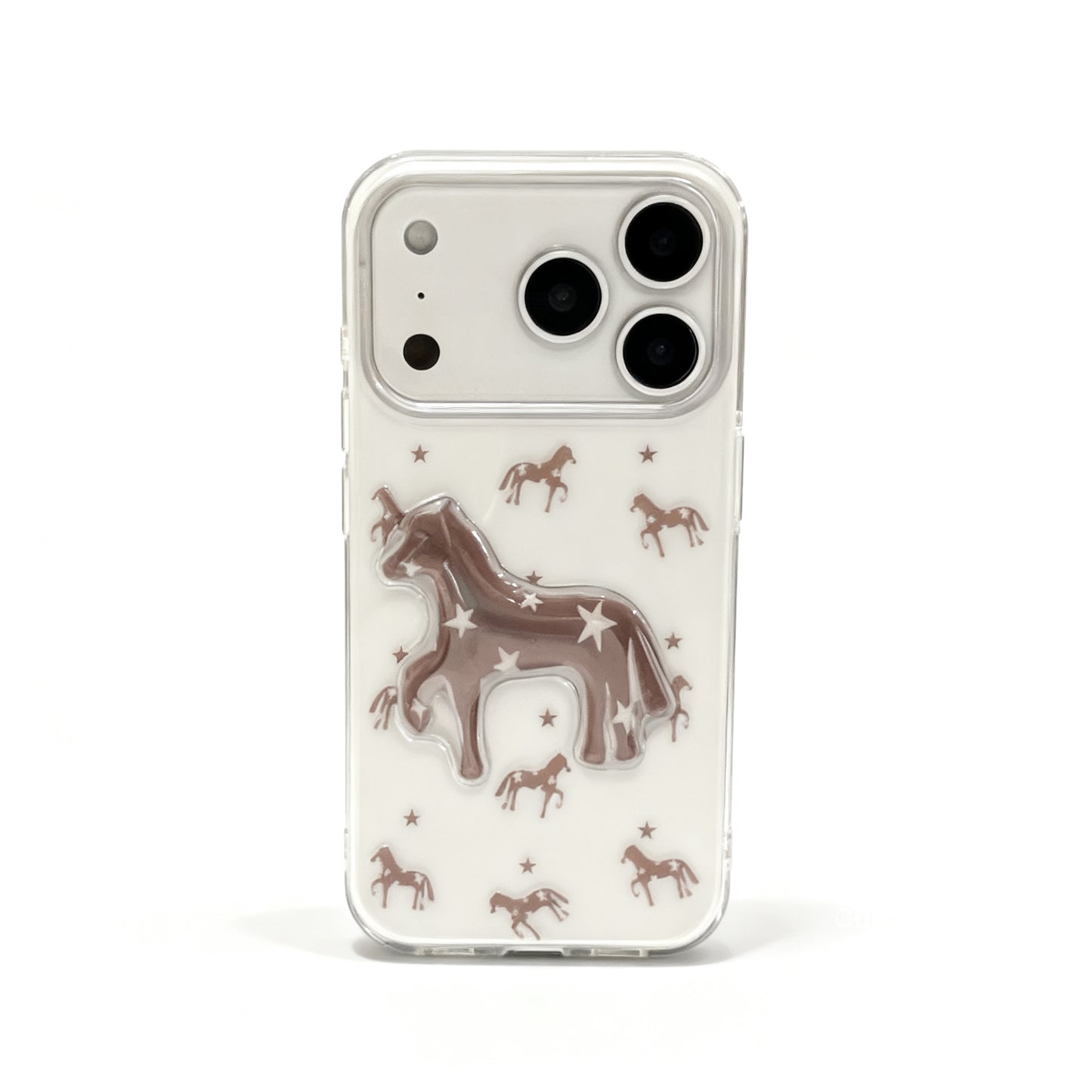Brown Star Design Soft Phone Case for iPhone