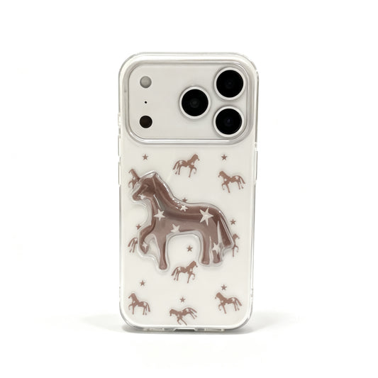 Brown Star Design Soft Phone Case for iPhone