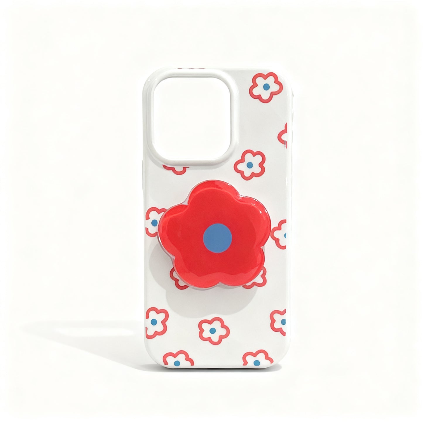 Pink Floral Stand Phone Case for iPhone