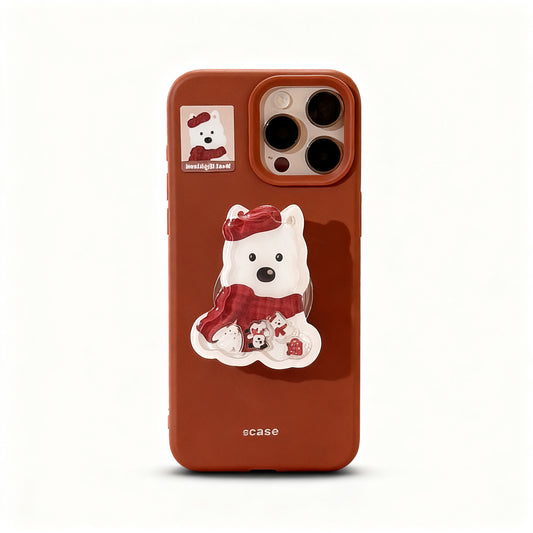 Cute Cartoon Animal Stand Phone Case for iPhone