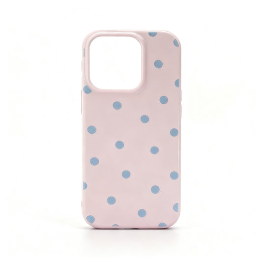 Soft Pink Polka Dot Phone Case for iPhone