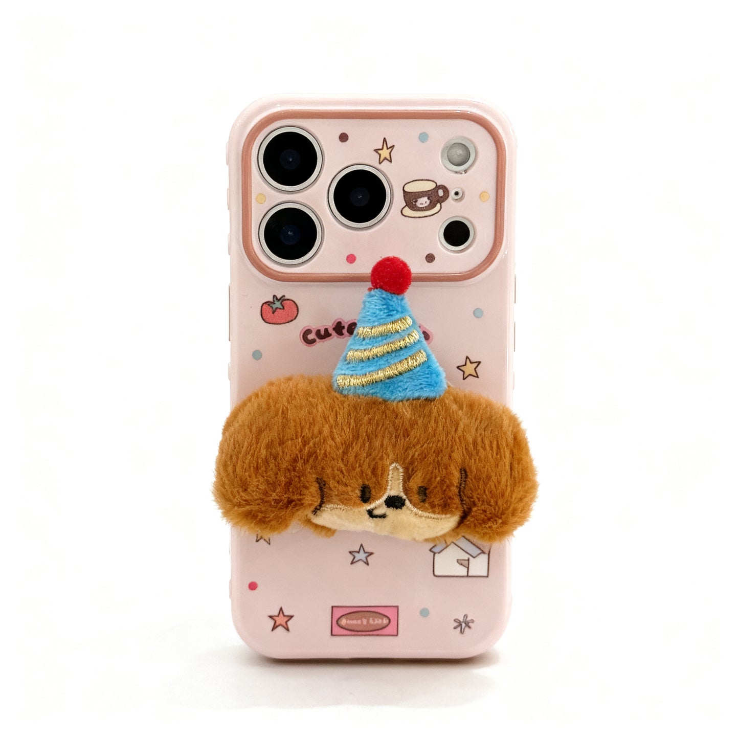 Cute 3D Cartoon Character Soft Phone Case for iPhone