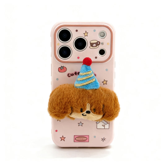 Cute 3D Cartoon Character Soft Phone Case for iPhone