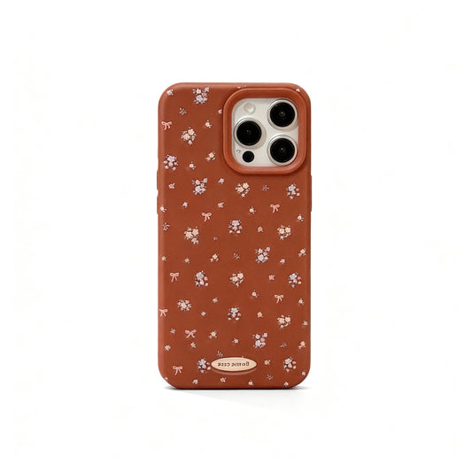 Vintage Floral Soft Phone Case for iPhone