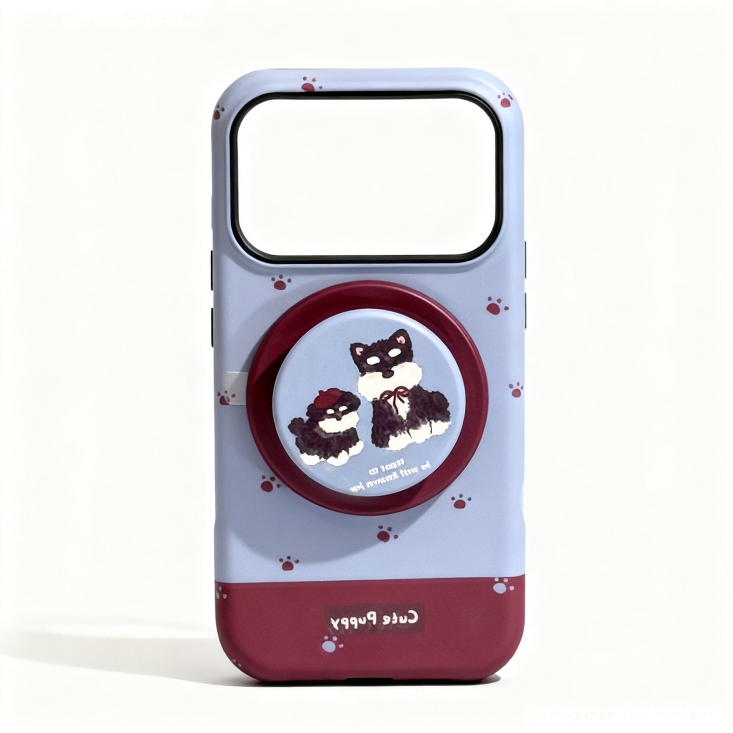 Cute Winter Dog Cartoon Magnetic Phone Case for iPhone