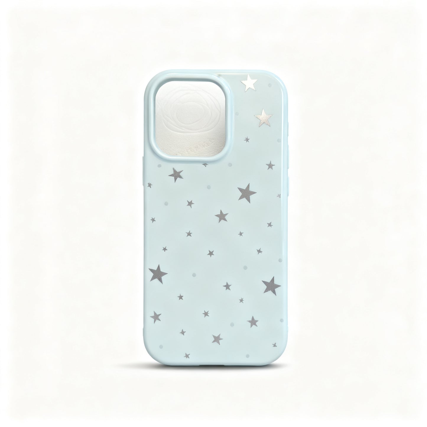 Vintage Blue Star Soft Phone Case for iPhone