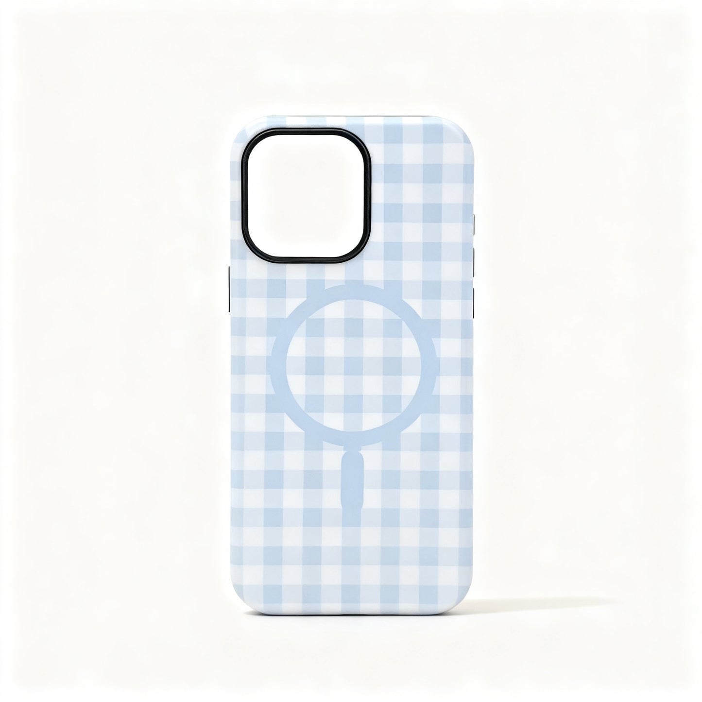 Cute Cartoon Plaid Magnetic Stand Phone Case for iPhone
