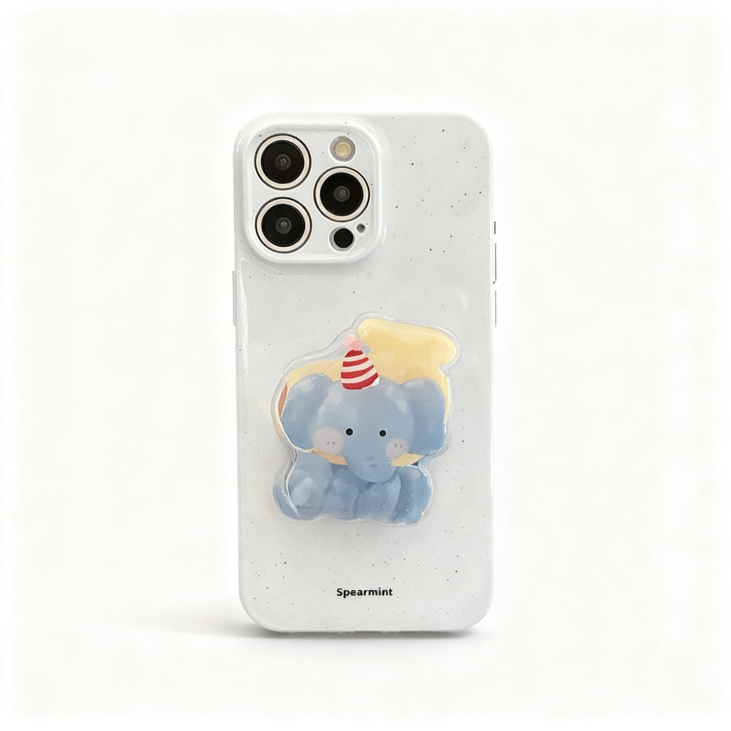 Korean Style Cute Elephant Stand Phone Case for iPhone
