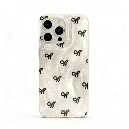 Cute Pink Bow Design Soft Phone Case for iPhone