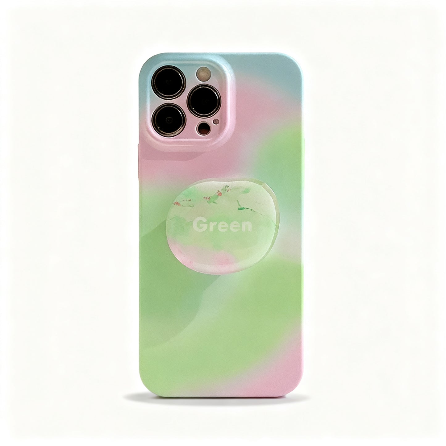 Soft Pink Floral Stand Phone Case for iPhone
