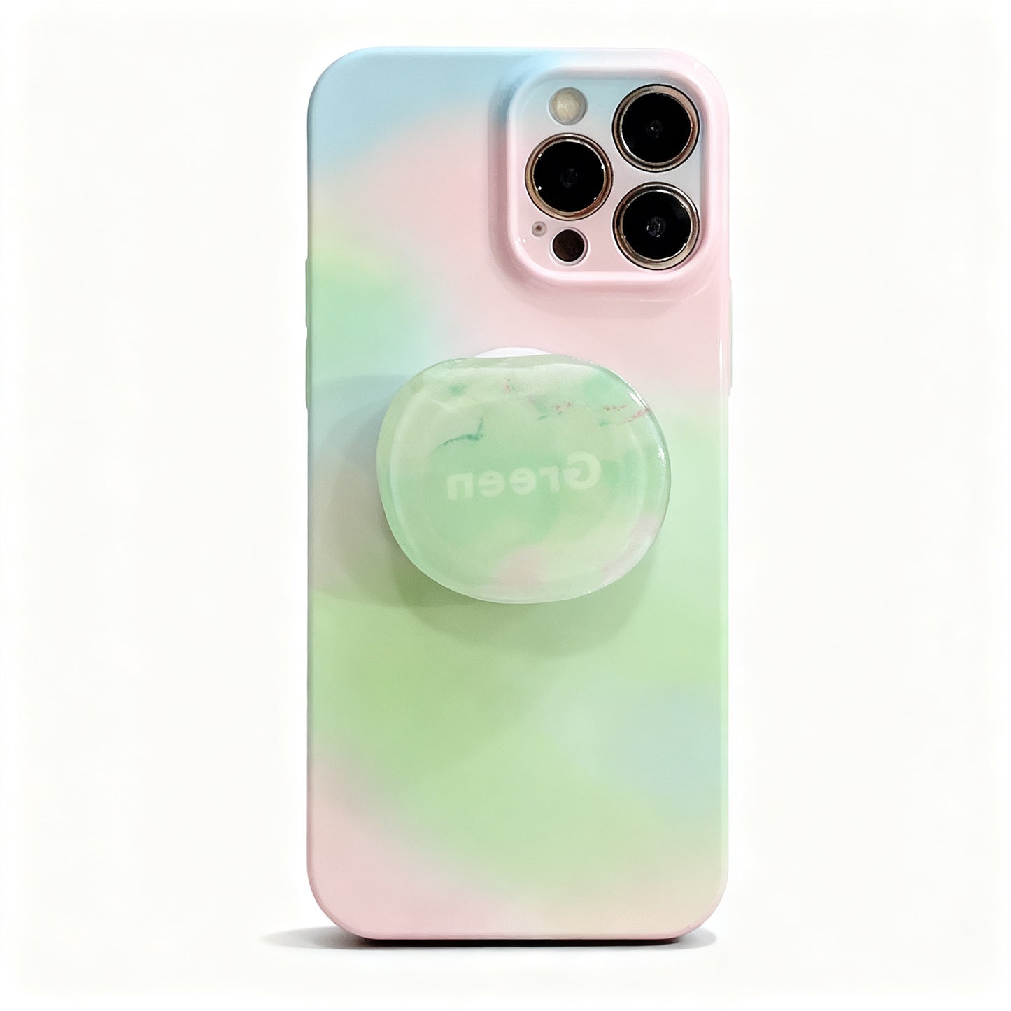 Soft Pink Floral Stand Phone Case for iPhone