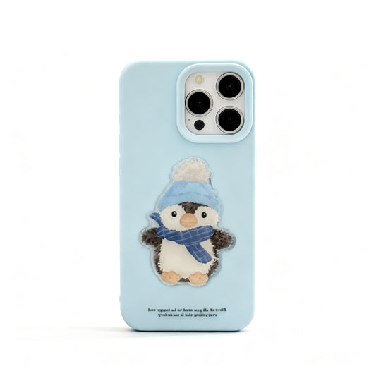 Cute Penguin Soft Silicone Phone Case for iPhone