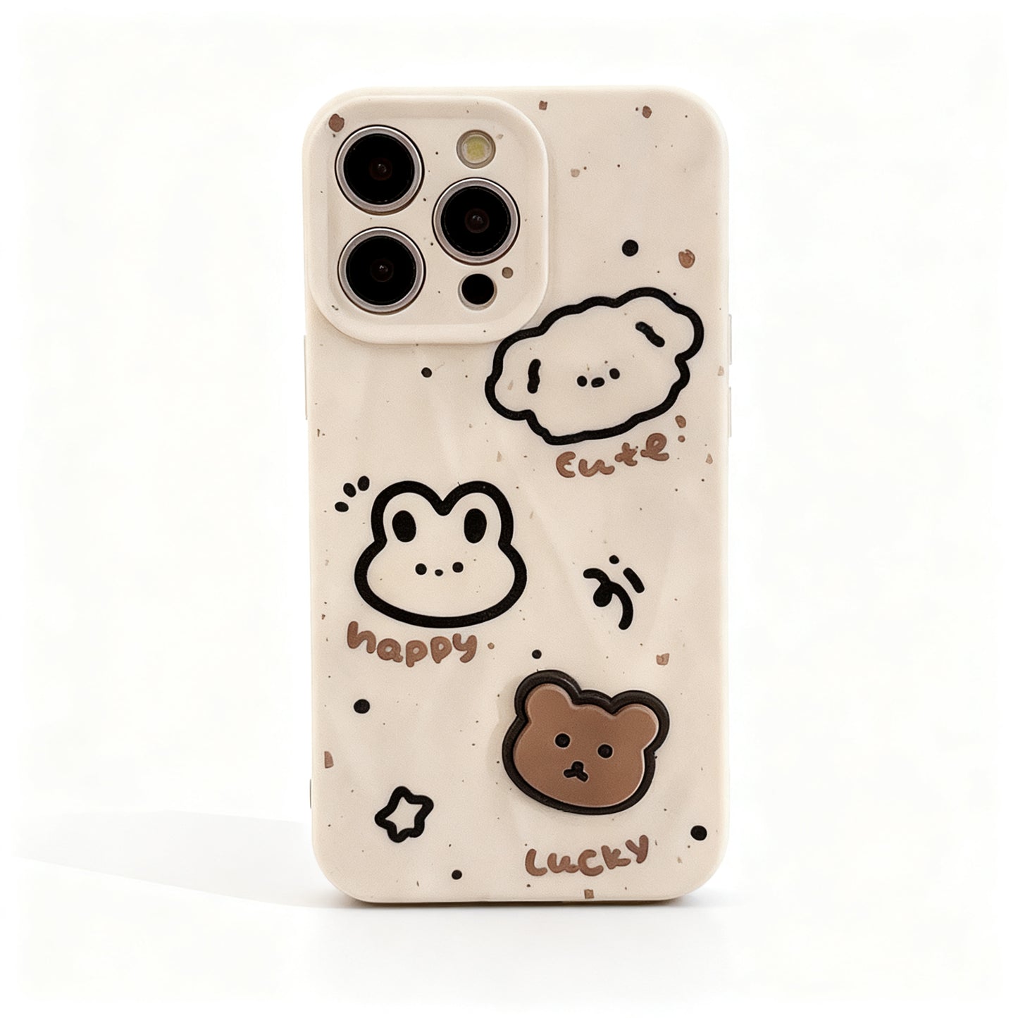 Cute Animal Splash Print Soft Phone Case for iPhone