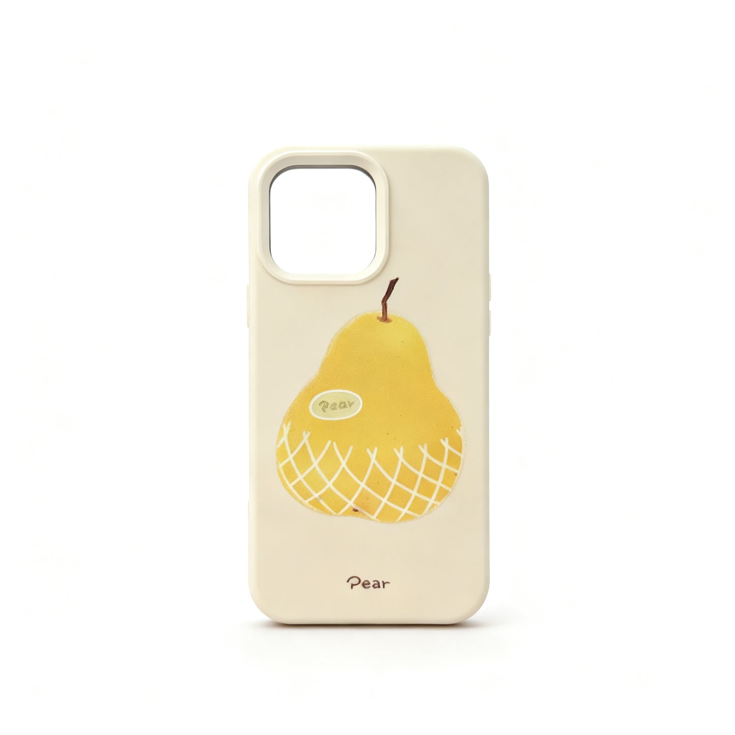 Cute Yellow Pear Design Soft Phone Case for iPhone