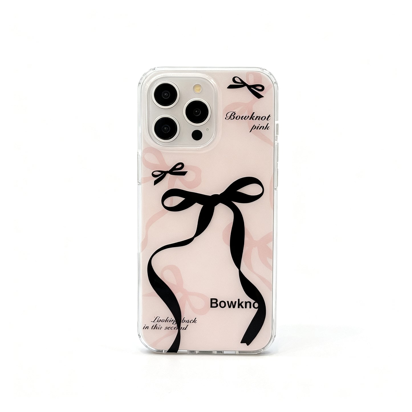 Cute Pink Bow Stand Phone Case for iPhone