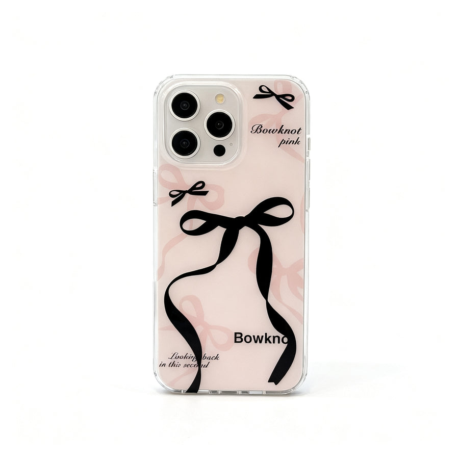 Cute Pink Bow Stand Phone Case for iPhone