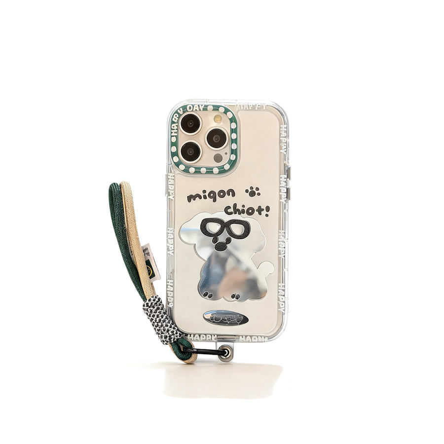 Cute Dog Mirror Phone Case for iPhone