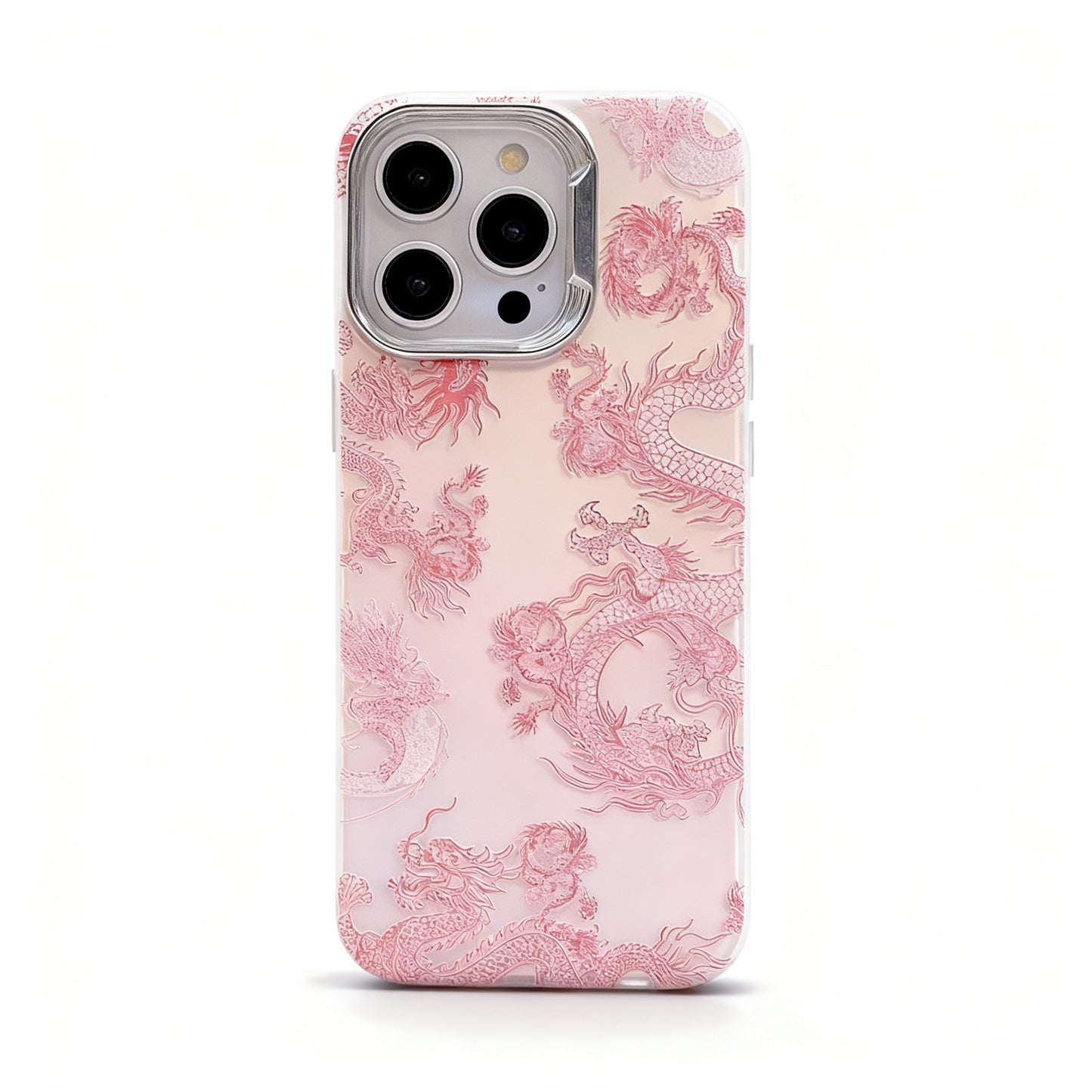 Dreamy Pink Dragon Glossy Phone Case for iPhone