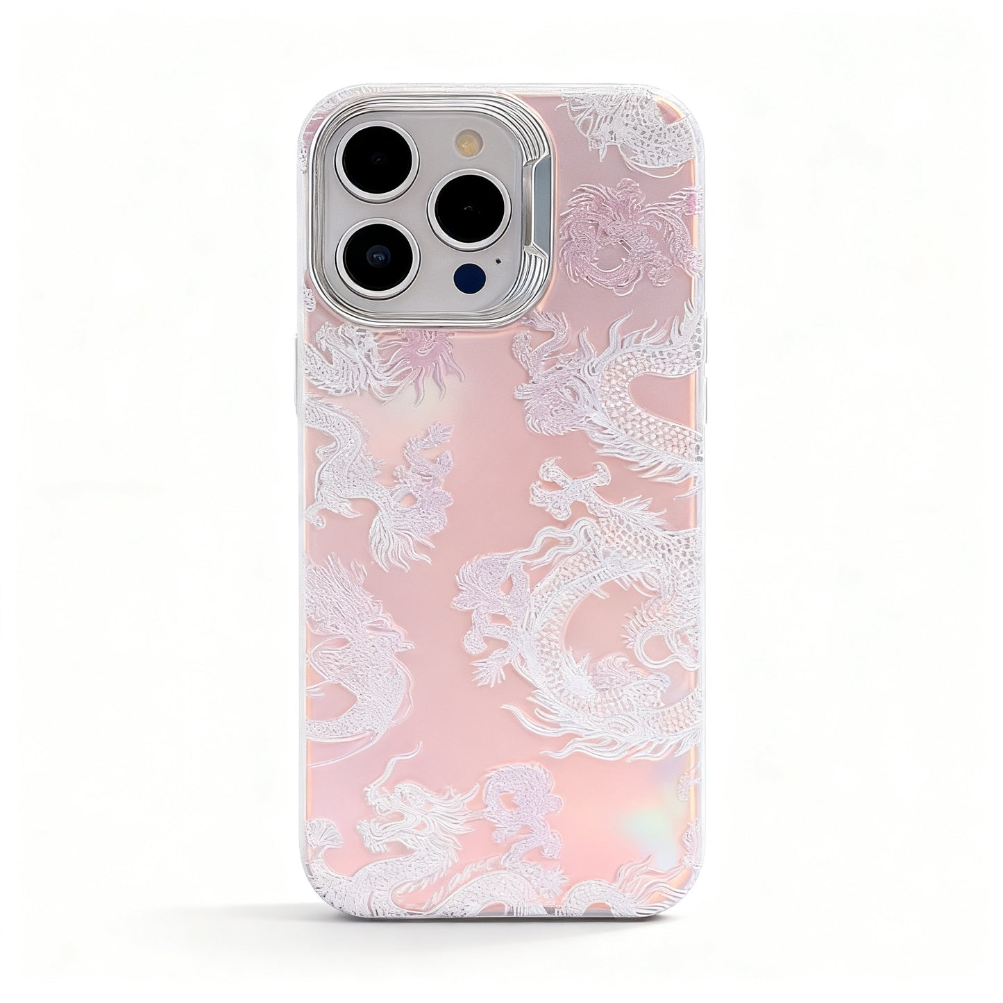 Dreamy Pink Dragon Glossy Phone Case for iPhone