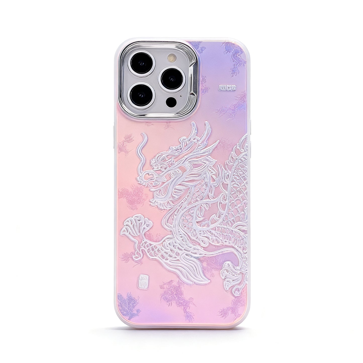 Dreamy Pink Dragon Glossy Phone Case for iPhone