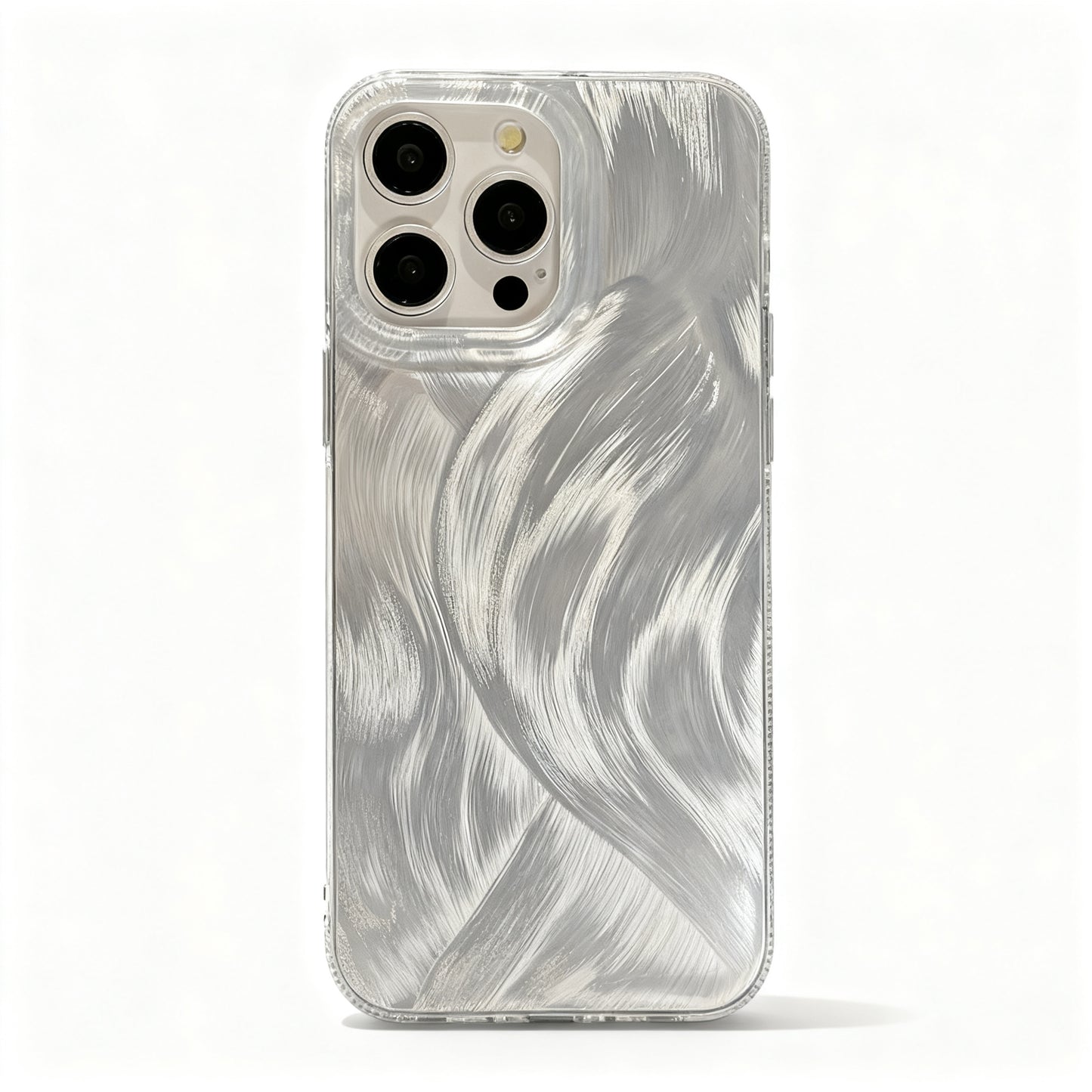 Elegant Sheer IMD Phone Case for iPhone - Soft Pastel Design and Shockproof Protection