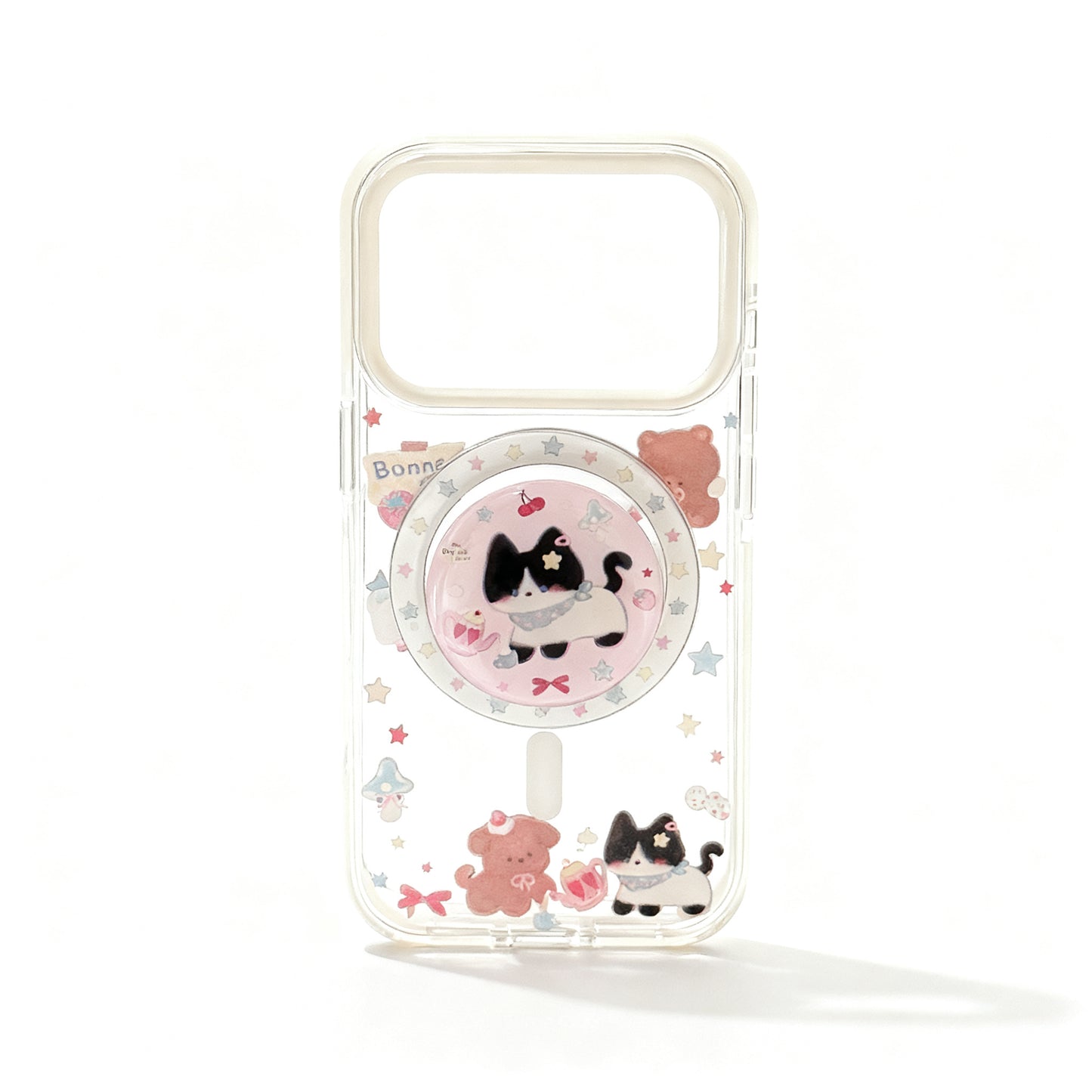 Colorful Cat Design Soft Magnetic Phone Case for iPhone
