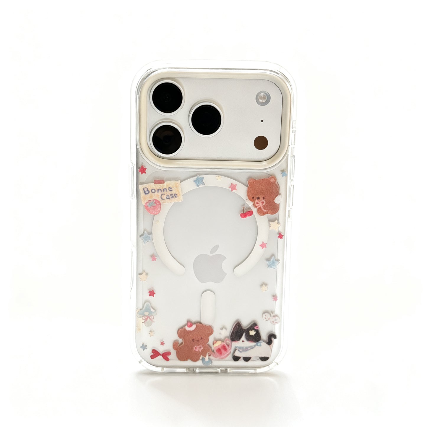 Colorful Cat Design Soft Magnetic Phone Case for iPhone