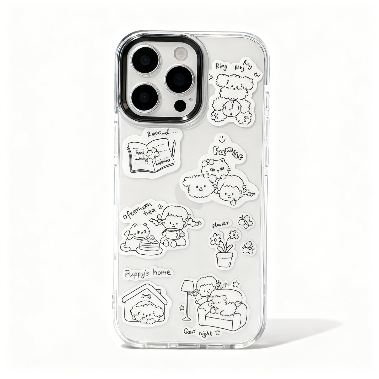 Cute Dog Design Magnetic Stand Phone Case for iPhone