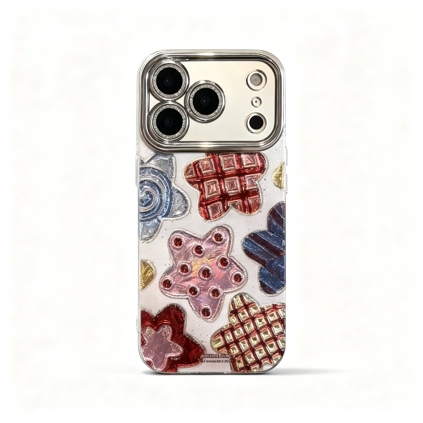 Colorful Star and Plaid Design Phone Case for iPhone