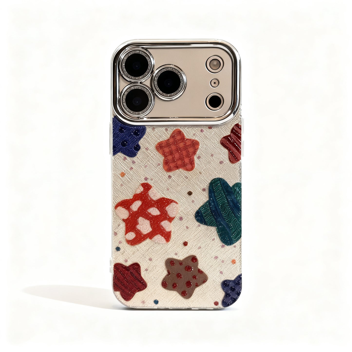 Colorful Star and Plaid Design Phone Case for iPhone
