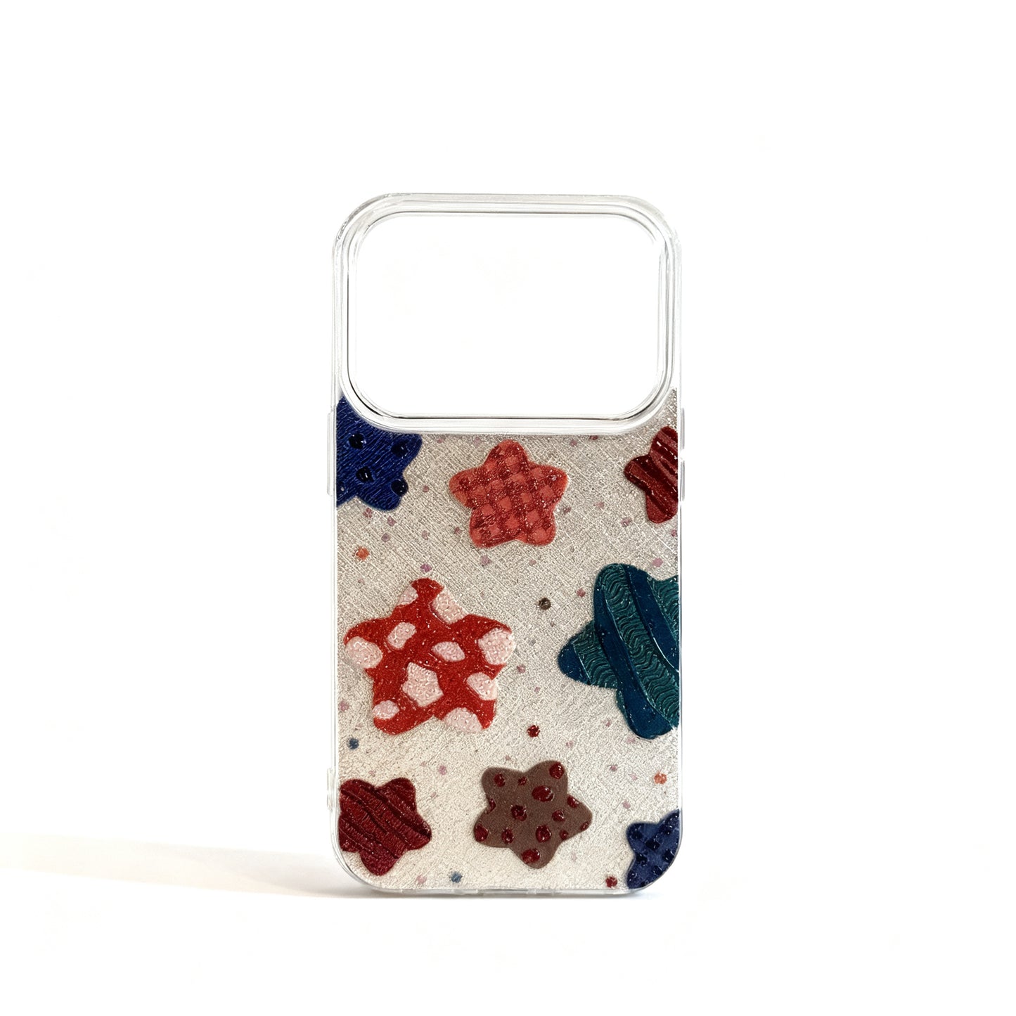 Colorful Star and Plaid Design Phone Case for iPhone