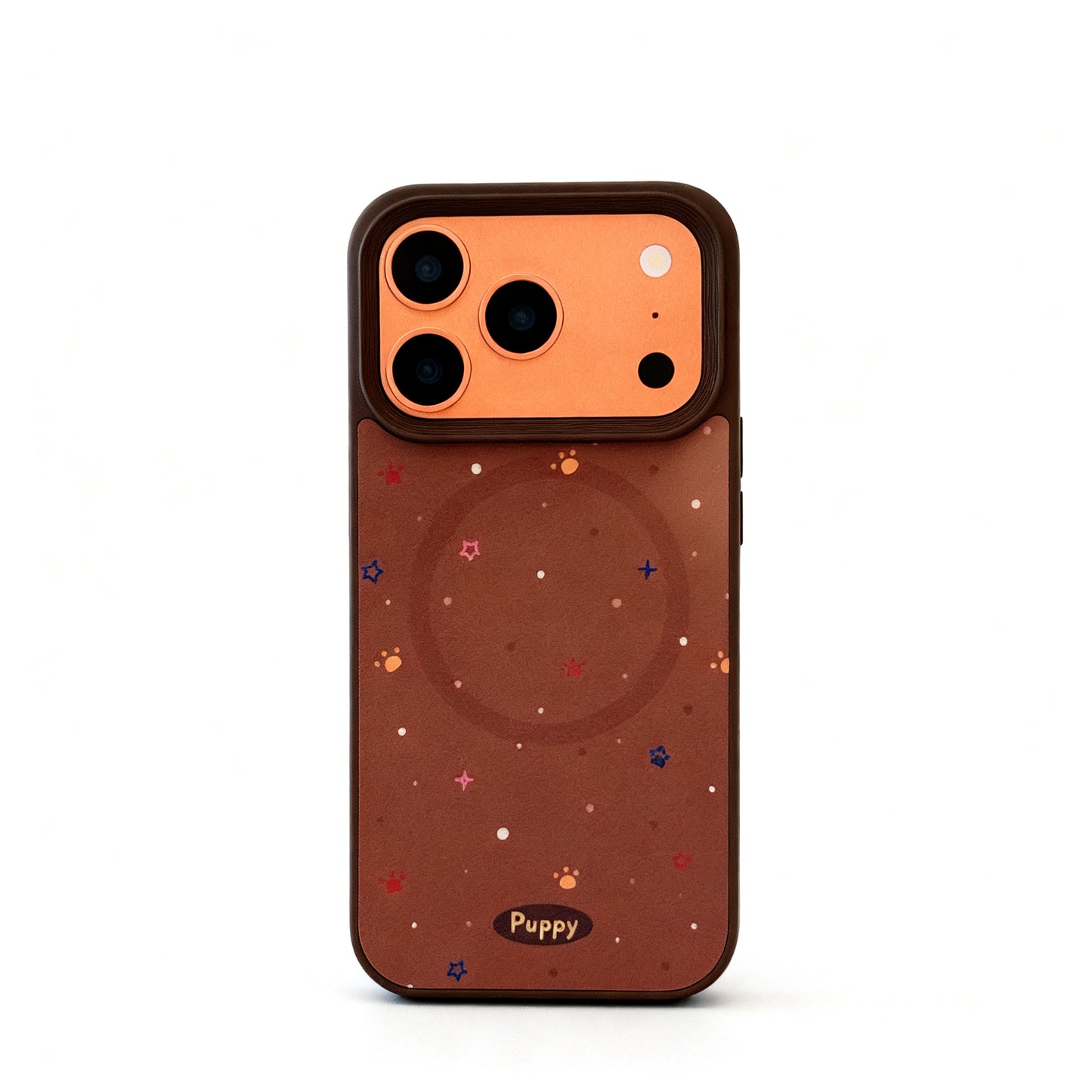 Vintage Brown Chocolate Dog Magnetic Stand Phone Case for iPhone