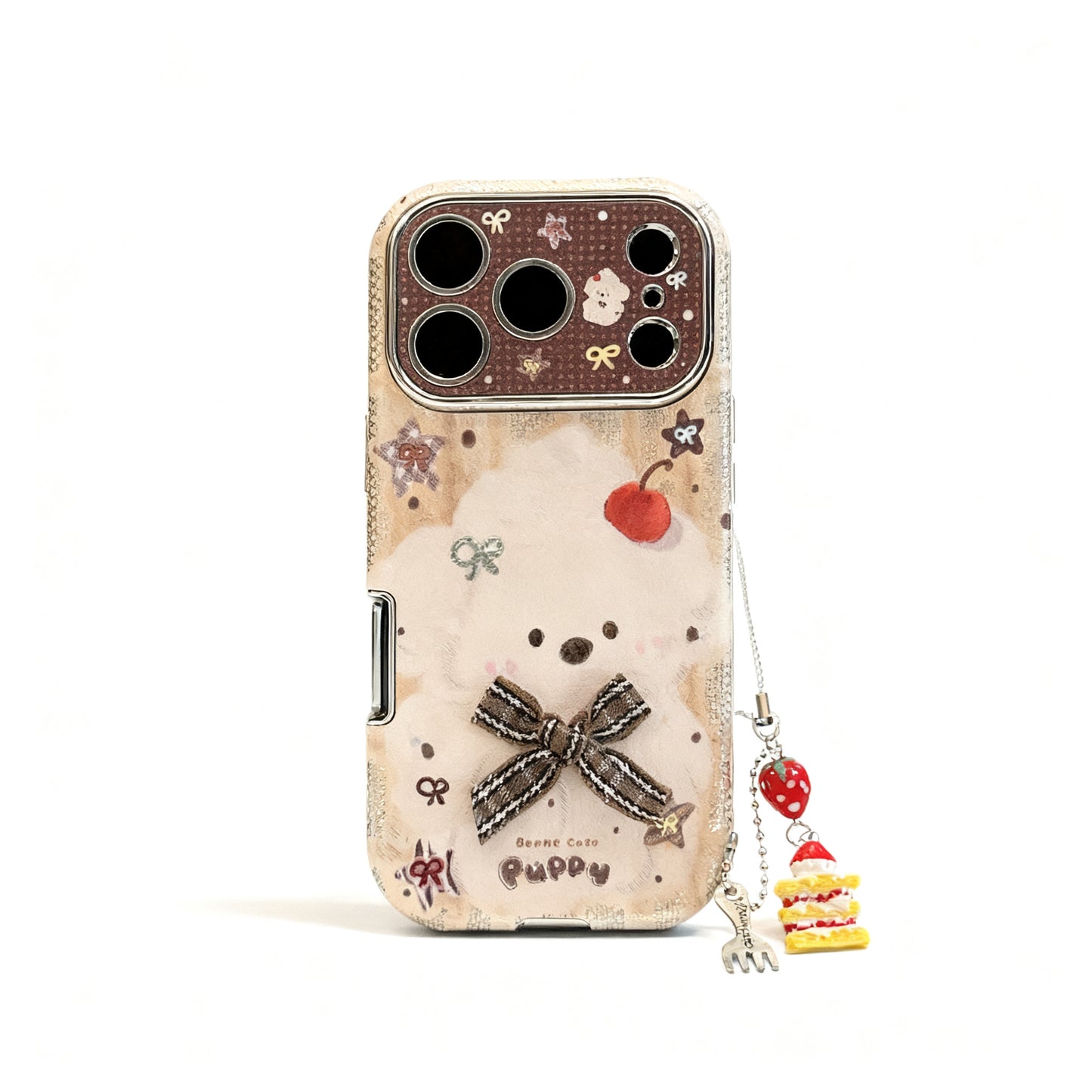 Pink Butterfly Bow Soft Phone Case for iPhone