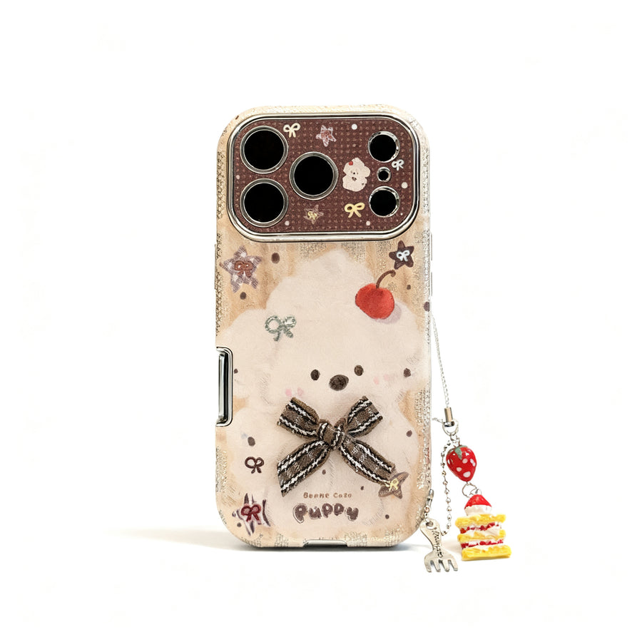 Pink Butterfly Bow Soft Phone Case for iPhone