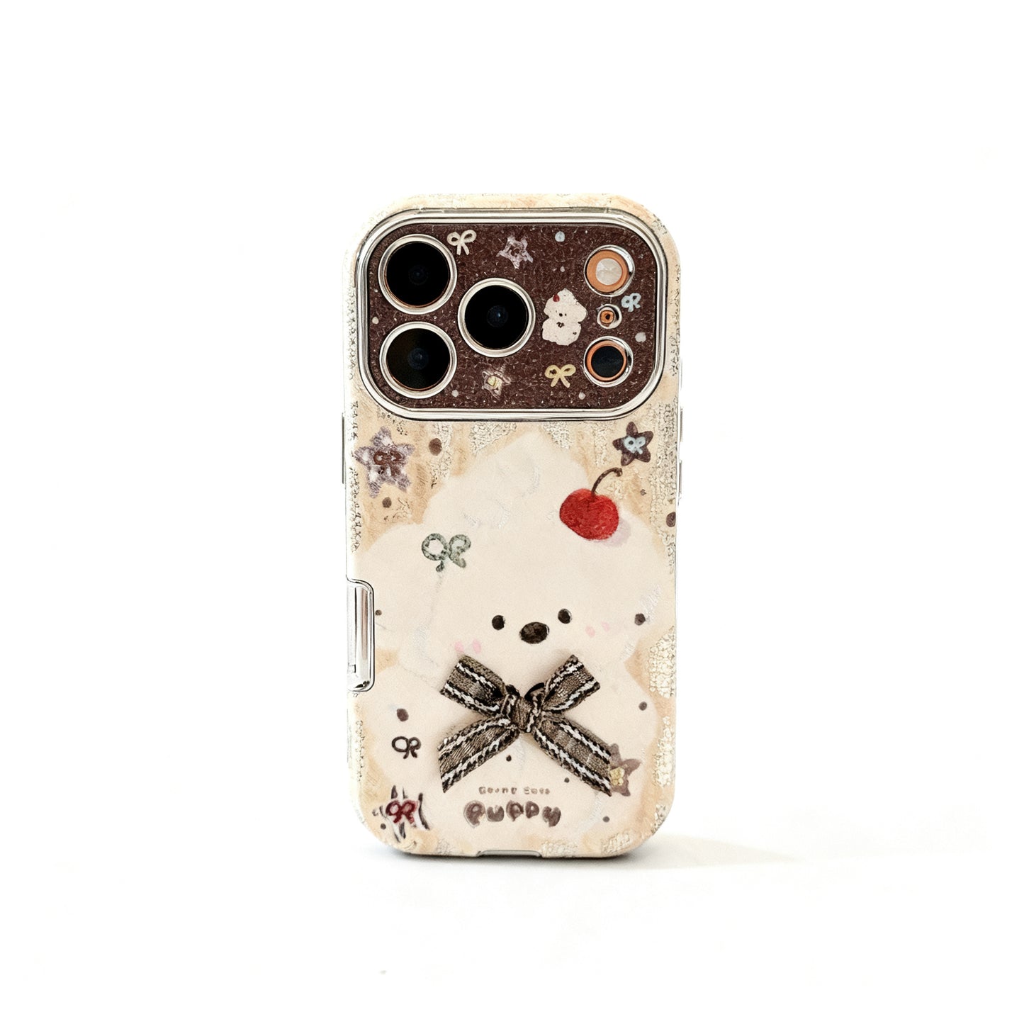 Pink Butterfly Bow Soft Phone Case for iPhone