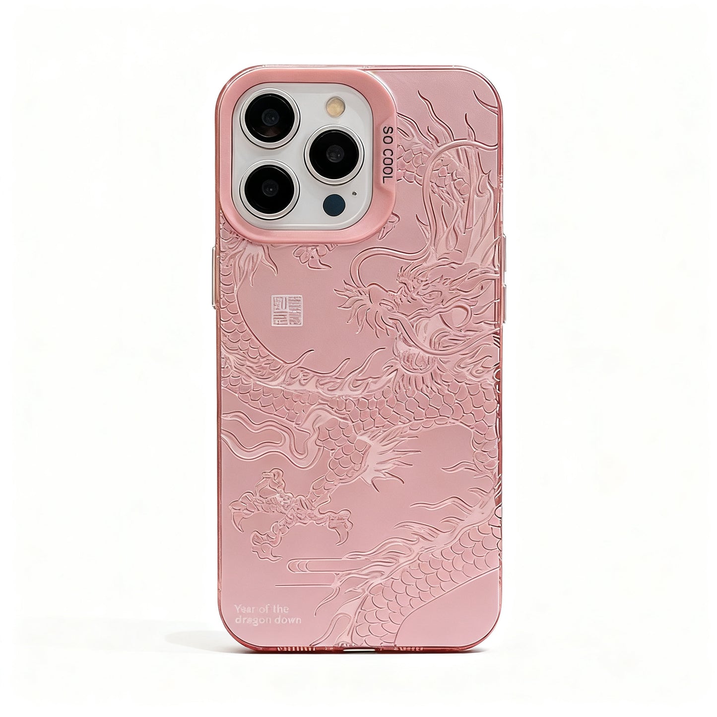 Iridescent Dragon Print Soft Phone Case for iPhone