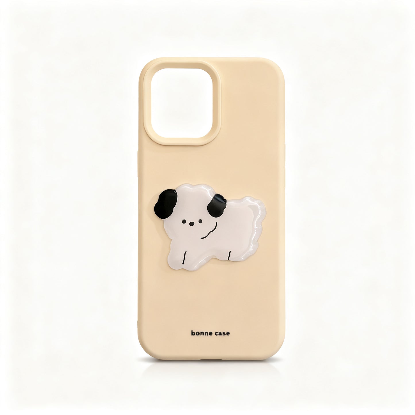 Cute Beige Dog Soft Phone Case for iPhone