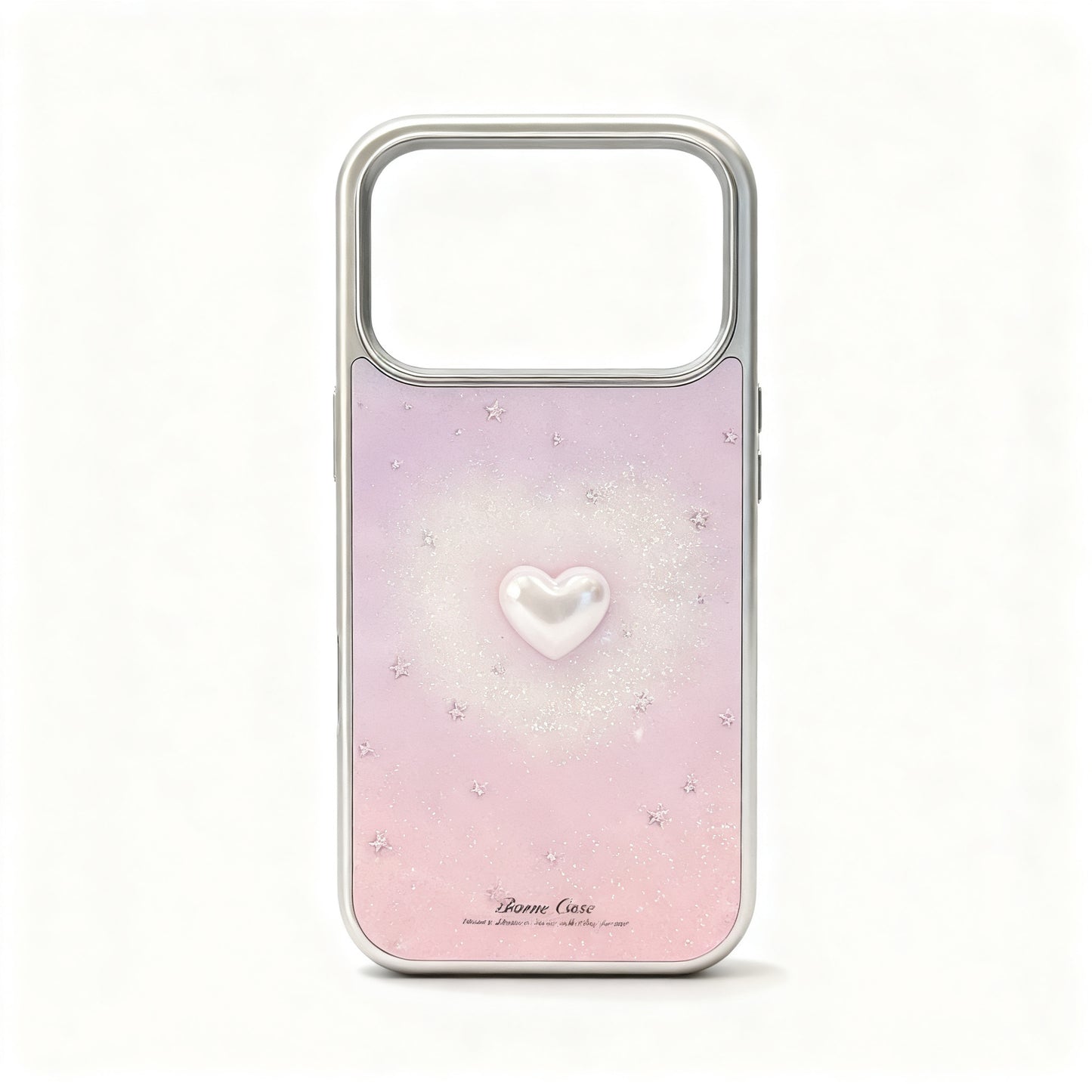 Pink Heart Ombre Glitter Phone Case for iPhone