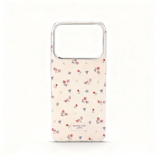Soft Pink Floral Shockproof Phone Case for iPhone