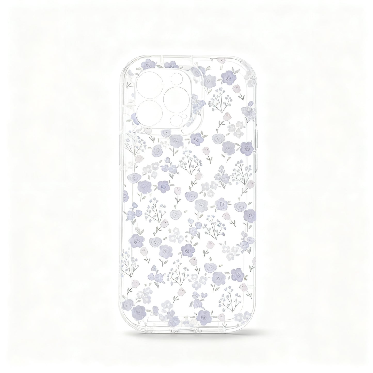 Cute Floral Rabbit Soft Phone Case for iPhone